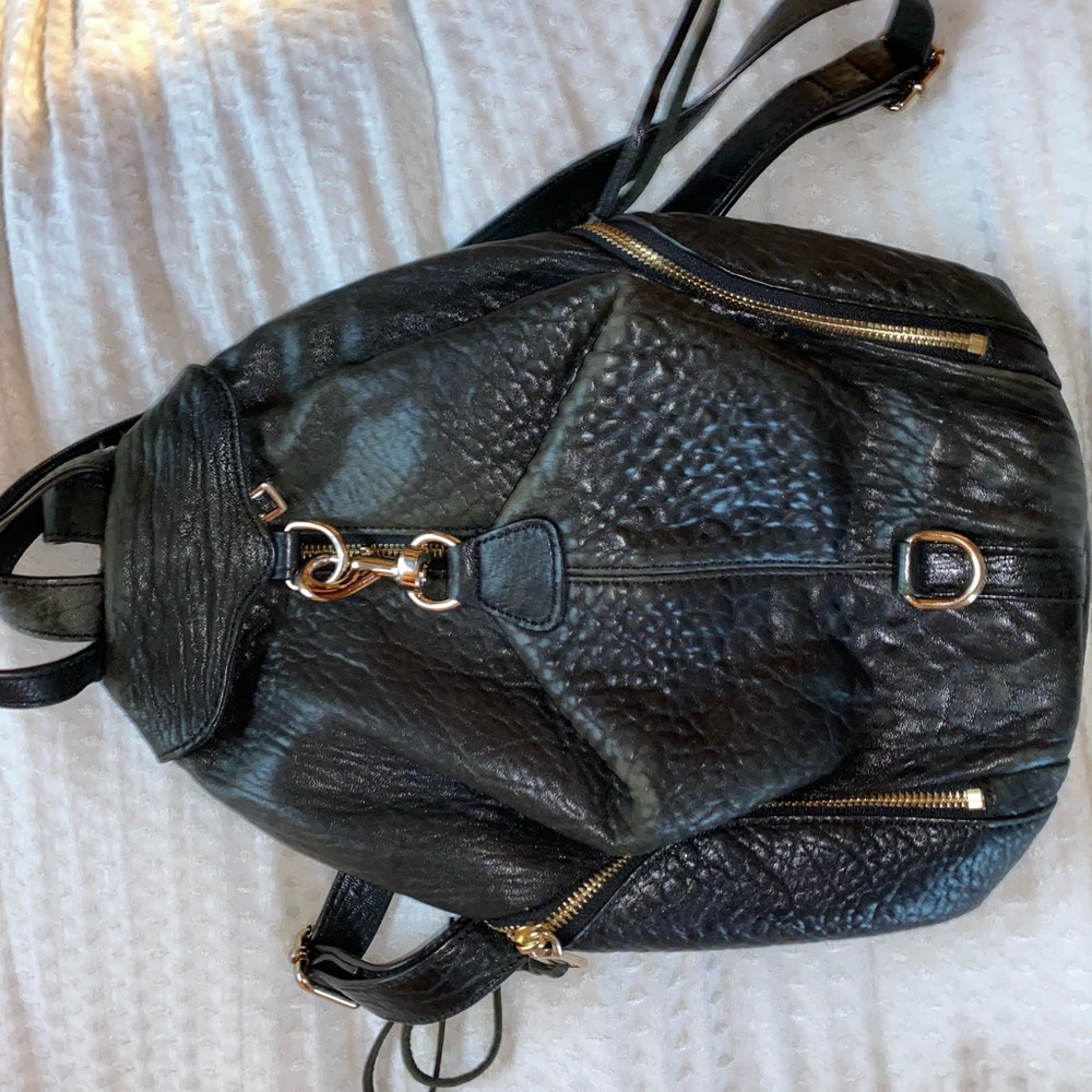 black backpack purse
